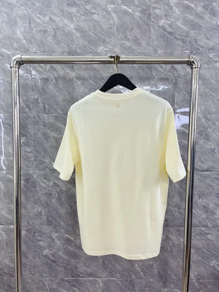 Ami Paris Ami de Coeur Patch T-Shirt Cream 2026 | Drip Kickz Ami Paris Ami de Coeur Patch T-Shirt Cream - Image 2
