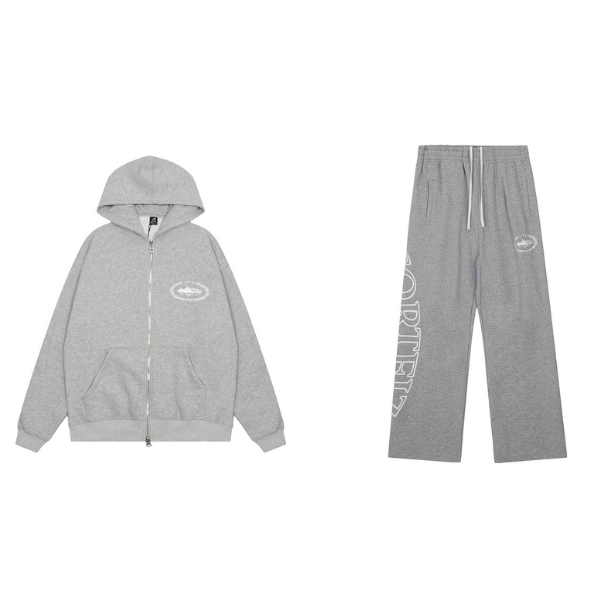 Corteiz Superior Royale Zip Hoodie Traksuit Grey 2026 | Drip Kickz Corteiz Superior Royale Zip Hoodie Traksuit Grey