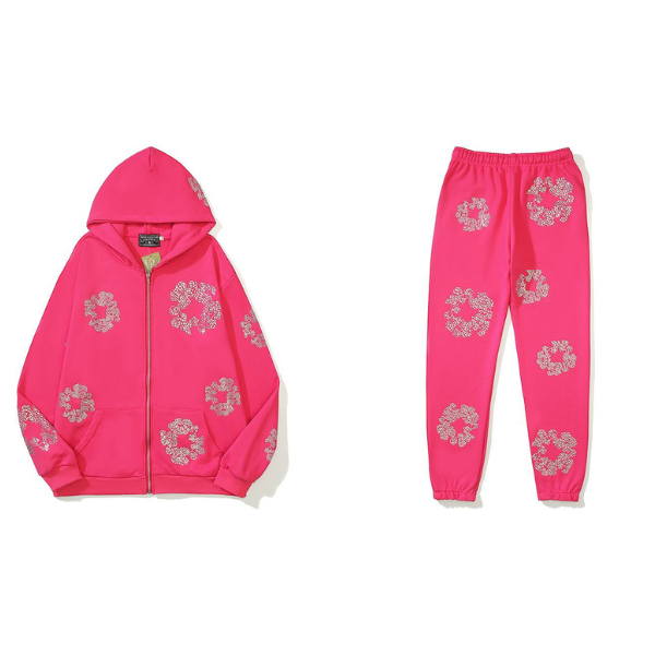 Denim Tears Kapok Flower Pattern Printed Tracksuit Hot Pink 2026 | Drip Kickz Denim Tears Kapok Flower Pattern Printed Tracksuit Hot Pink