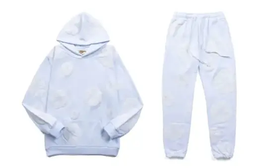 Denim Tears Black Flora Tracksuit Pale Blue