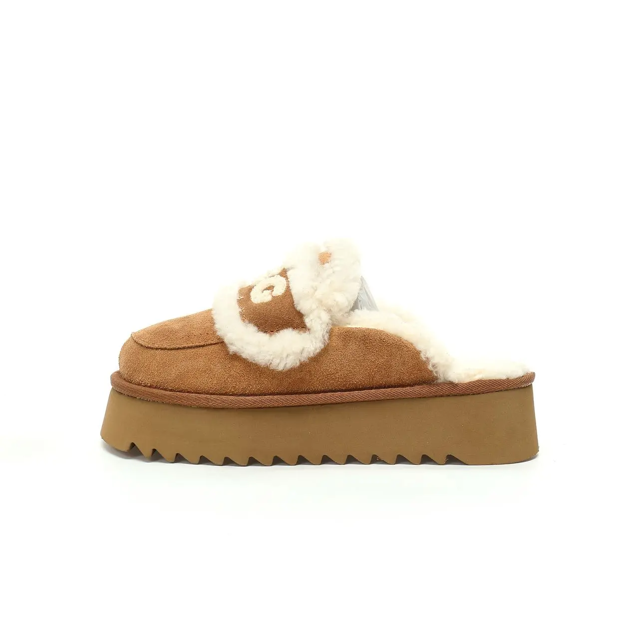 UGG Trisha Fluffy Platform Scuff Chestnut 2026 | Drip Kickz UGG Trisha Fluffy Platform Scuff Chestnut - Image 3