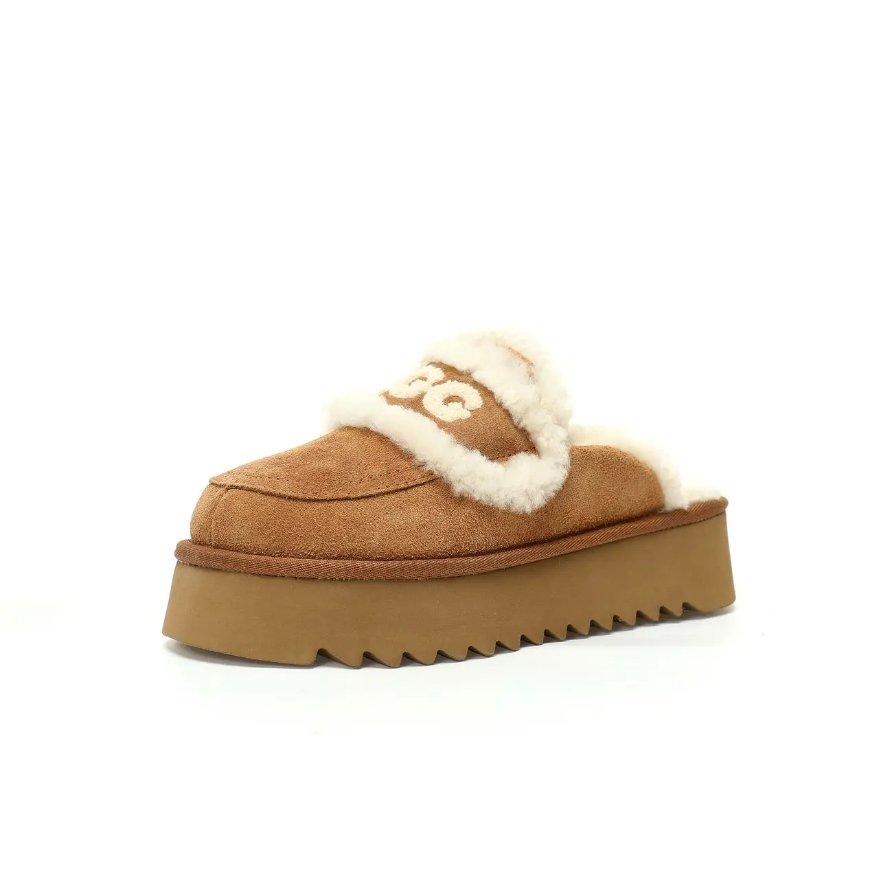 UGG Trisha Fluffy Platform Scuff Chestnut 2026 | Drip Kickz UGG Trisha Fluffy Platform Scuff Chestnut - Image 2