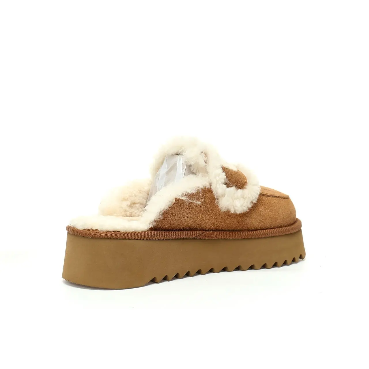 UGG Trisha Fluffy Platform Scuff Chestnut 2026 | Drip Kickz UGG Trisha Fluffy Platform Scuff Chestnut