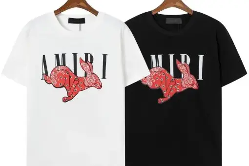 Amiri logo-Print Cotton T-shirt White Black