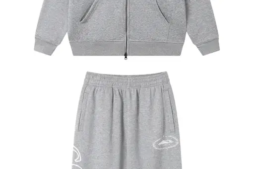Corteiz Colly Arch Zip Tracksuit Gray