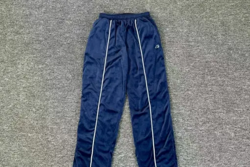 Corteiz CRTZ VVS Uptown Velour Track Pant Blue