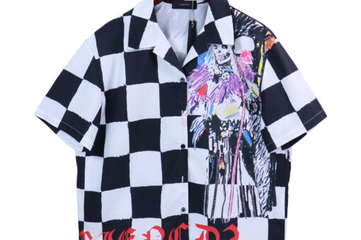 Amiri Wes Lang Skull Bowling Shirt
