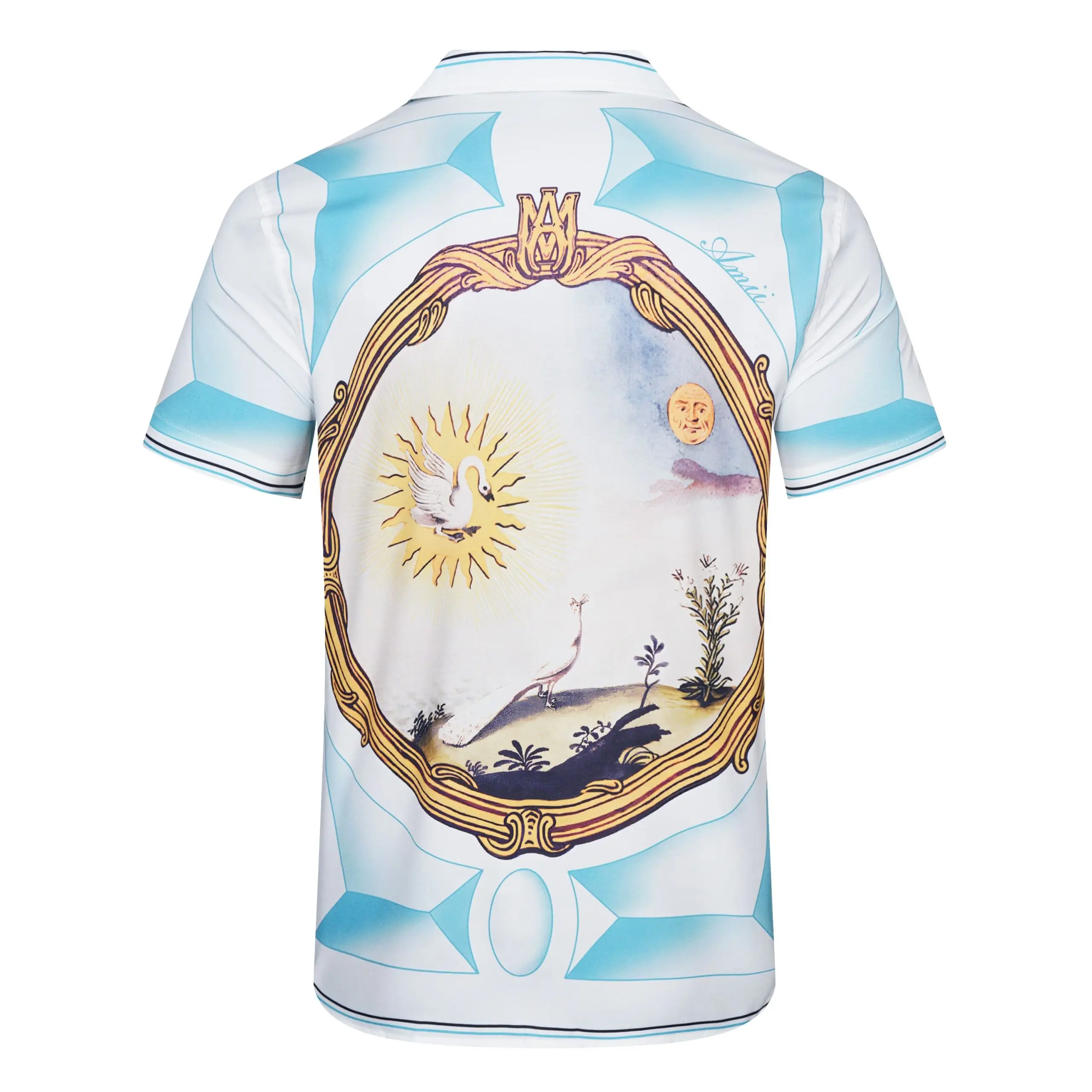 Amiri Multicolor Graphic Landscape Print Bowling Shirt in Silk 2026 | Drip Kickz Amiri Multicolor Graphic Landscape Print Bowling Shirt in Silk - Image 2