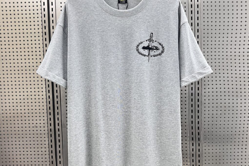 Corteiz x Slaughter Gang 21 Savage Mesh T-shirt Gray