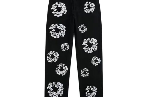 Denim Tears Denim Jeans Pant Black With Floral Print