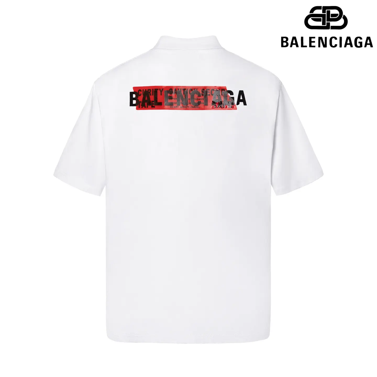 Balenciaga T Shirt Faded Washed White 2026 | Drip Kickz Balenciaga T Shirt Faded Washed White - Image 2