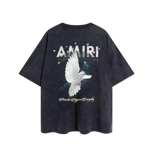 Amiri T-shirt Beige Black 2026 | Drip Kickz Amiri T-shirt Beige Black - Image 2