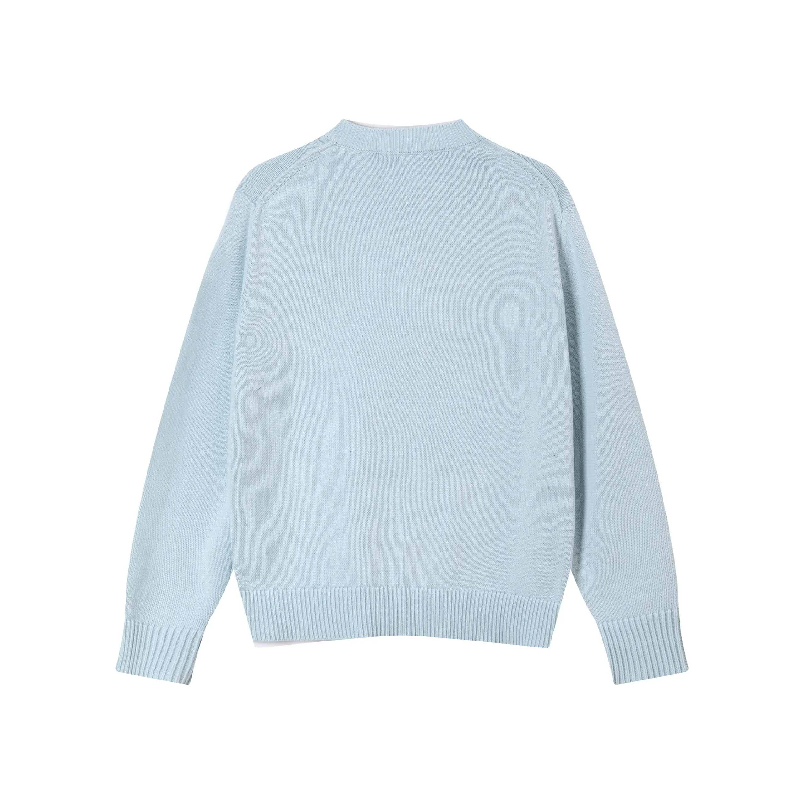 Ami Paris Acne Studios Light Sky Blue Crewneck Cardigan Sweater 2026 | Drip Kickz Ami Paris Acne Studios Light Sky Blue Crewneck Cardigan Sweater - Image 2