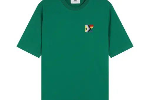 Ami Paris Pride Organic Cotton T-Shirt Green
