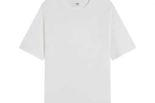 AMI Paris Cropped T-Shirt White
