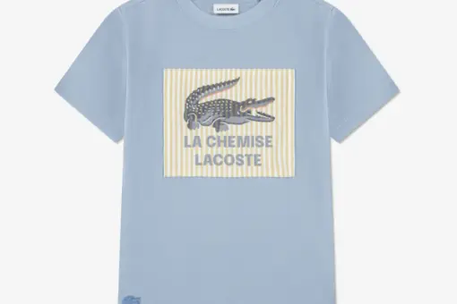 Lacoste APPLIQUE TEE T Shirt Print Lacoste Chambray