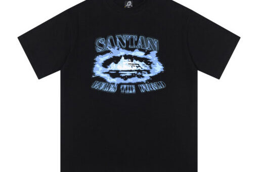 Santan Dave x Corteiz Alcatraz Black Blue Tee