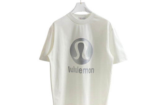 Lululemon T Shirt Embroidered Logo Black