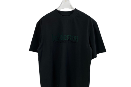 Lululemon T Shirt Embroidered Logo Black