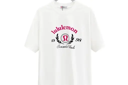 Lululemon Short-Sleeve T Shirt Circular Logo Year 1998 White