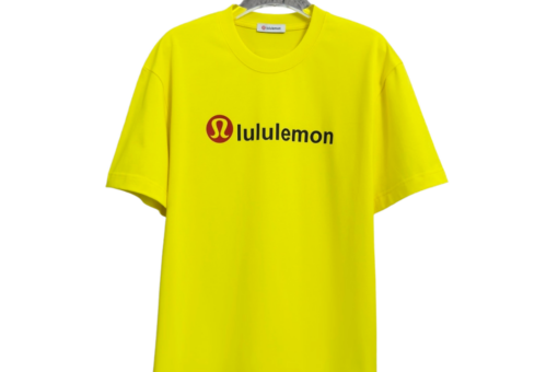 Lululemon Graphic T-Shirt A Life Of Hot Sweat Yellow