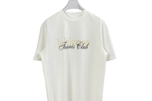 Lululemon T Shirt Embroidered Logo White
