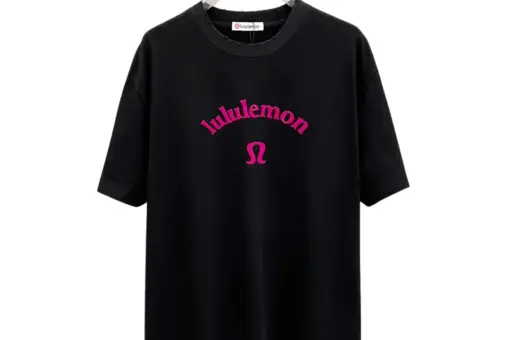 Lululemon Short-Sleeve T Shirt Black Cotton Base