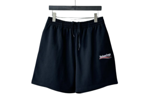 Balenciaga Political Campaign Sweat Shorts Black