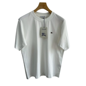 Burberry EKD Cotton T Shirt Crew Neck Top White