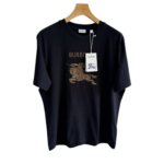 Burberry EKD Cotton Crew Neck T Shirt Black