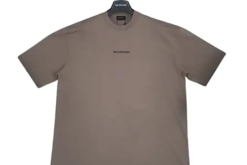 Balenciaga Dark Brown Crewneck T Shirt