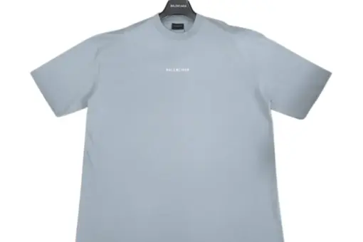 Balenciaga Light Blue Crewneck T Shirt