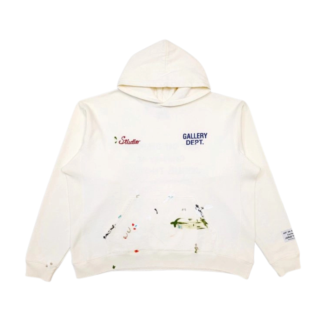 Gallery Dept. Studio Hoodie White 2026 | Drip Kickz Gallery Dept. Studio Hoodie White