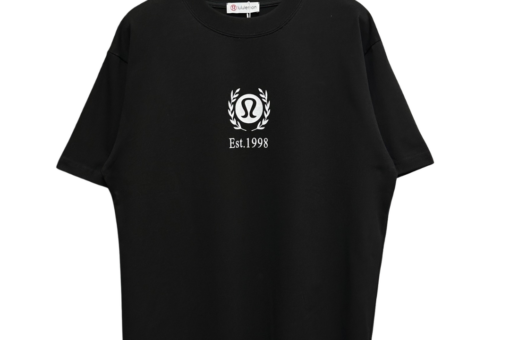 Lululemon Short-Sleeve T Shirt Tennis Club Relaxed-Fit Textured Jersey Black