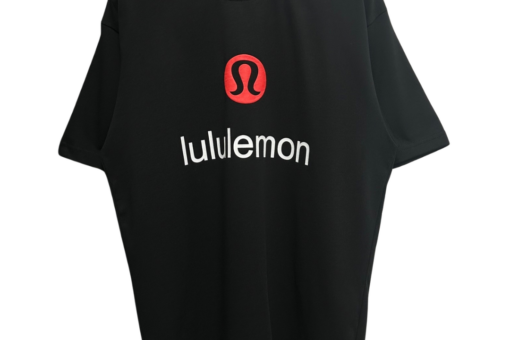 Lululemon Short-Sleeve T Shirt Wordmark Printed Black