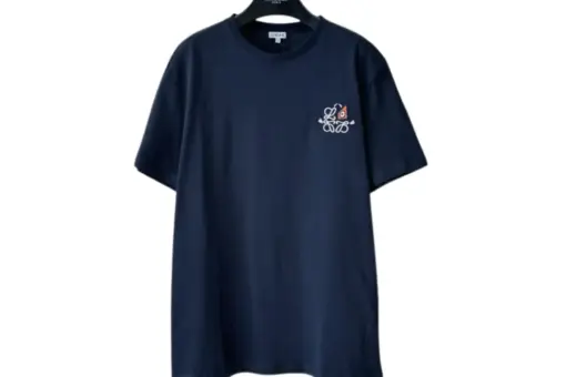 Loewe x Louis Wain Cotton T-Shirt Navy Blue