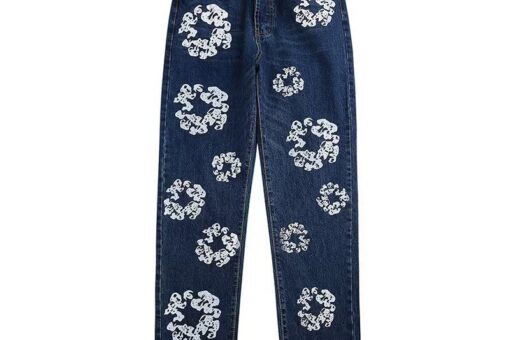 Denim Tears Denim Jeans Pant With Floral Print