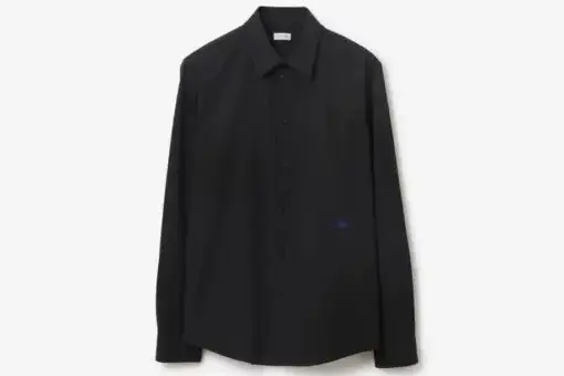 Burberry EKD-Embroidered Cotton Shirt Black