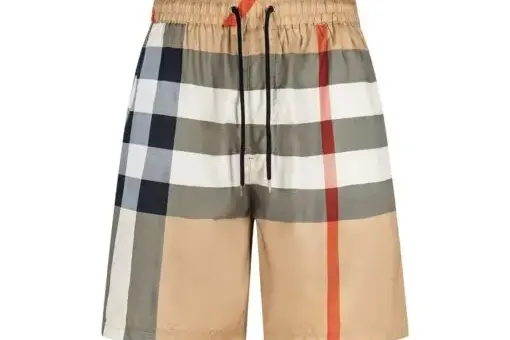 Burberry Check Swim Shorts Archive Beige