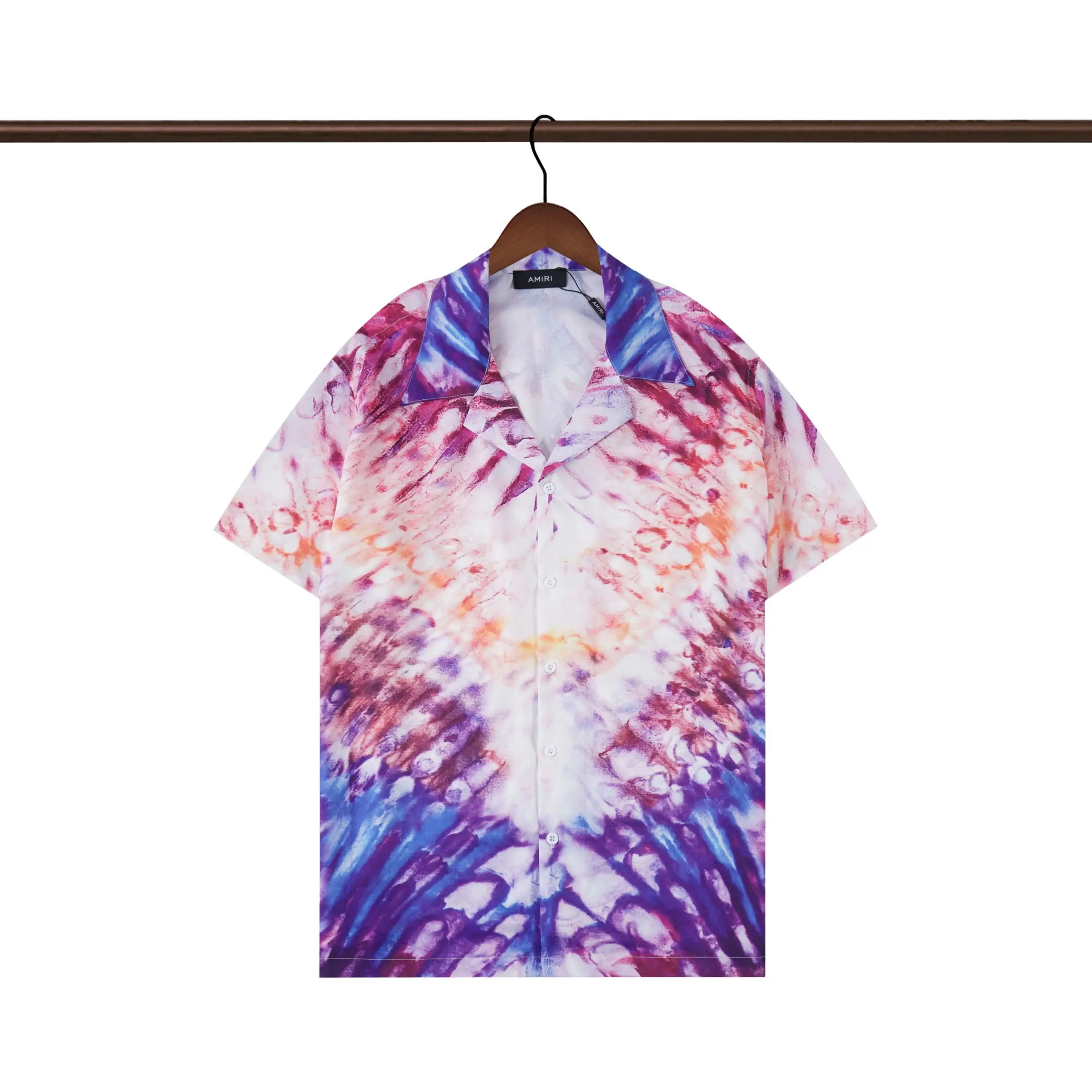 Amiri Tie-Dye Silk Bowling Shirt Multicolour 2026 | Drip Kickz Amiri Tie-Dye Silk Bowling Shirt Multicolour