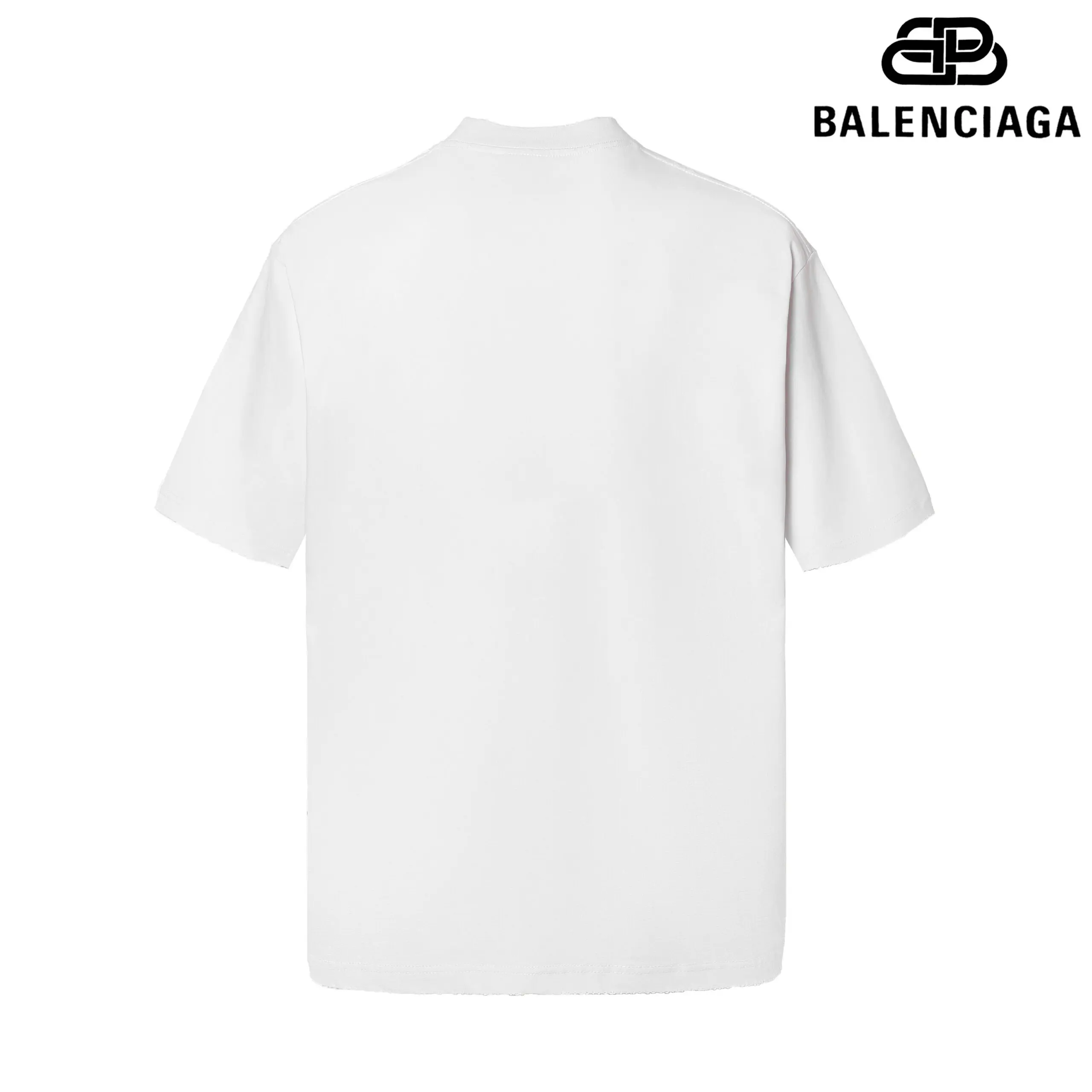 Balenciaga 3B Liquified Oversized T Shirt Washed White 2026 | Drip Kickz Balenciaga 3B Liquified Oversized T Shirt Washed White - Image 2