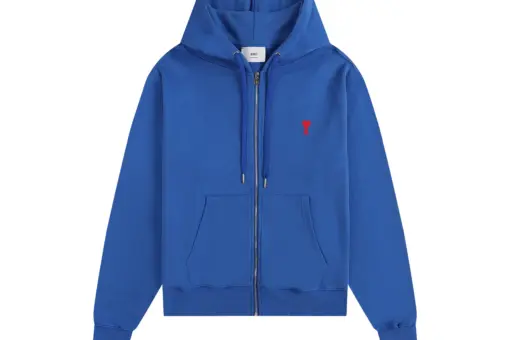 Ami Paris Hoodie All Blue