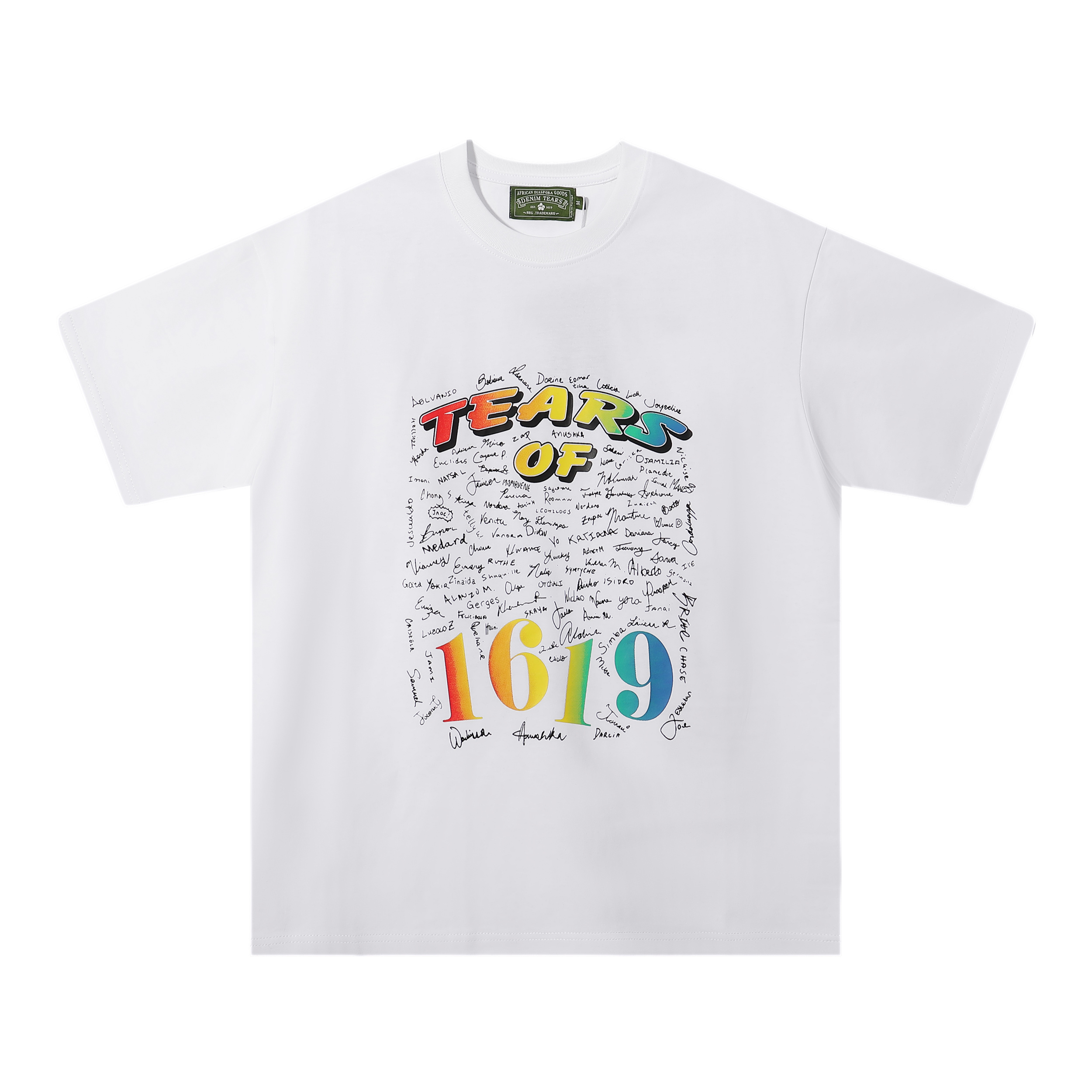 Denim Tears Logo Text Monogram T Shirt White 2026 | Drip Kickz Denim Tears Logo Text Monogram T Shirt White