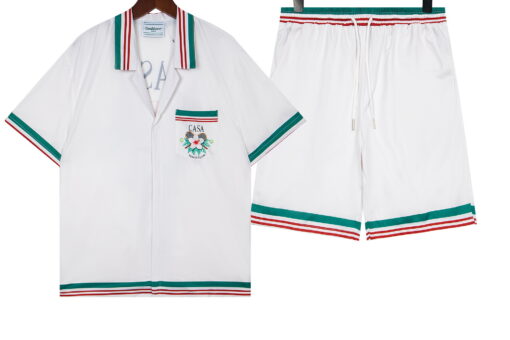 Casablanca Casa Tennis Club Silk Luxurious Shirt And Short Set