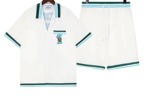 Casablanca Casa Way Cuban-Collar Shirt And Shorts Set