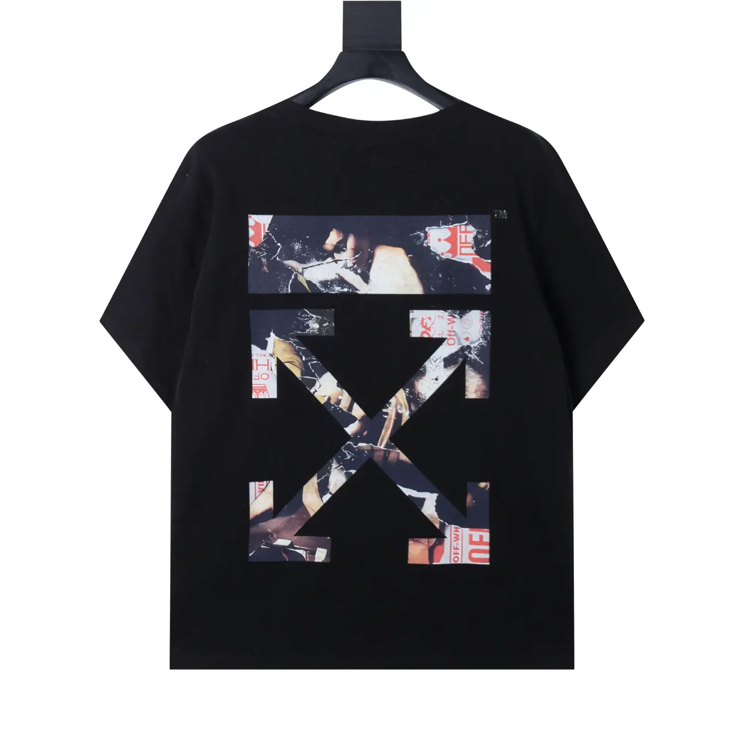 Off-White Virgil Abloh Paint Arrow Cotton T-Shirt Black 2026 | Drip Kickz Off-White Virgil Abloh Paint Arrow Cotton T-Shirt Black - Image 2