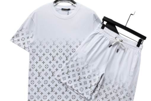 LV Monogram Short Set White