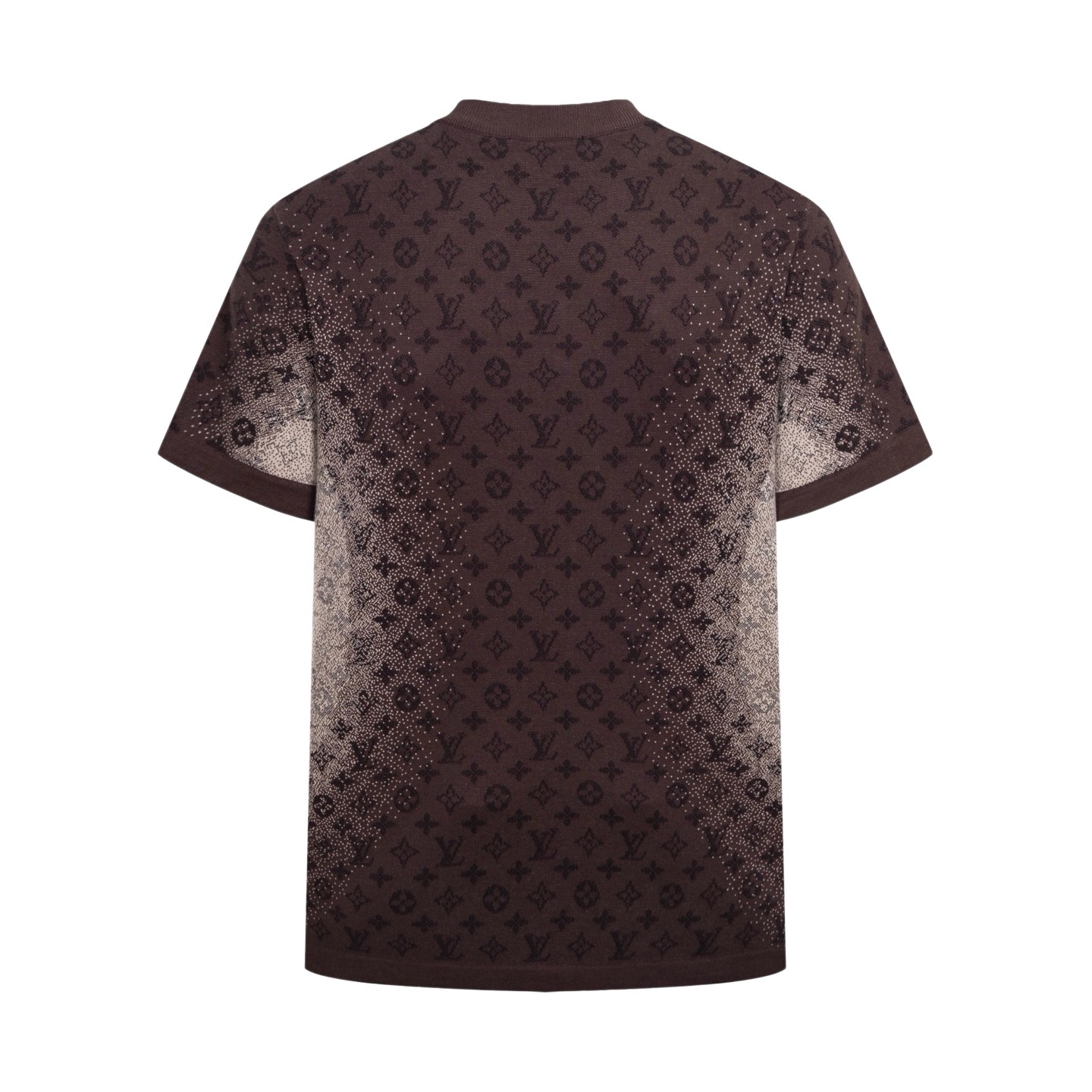 LV Monogram Jacquard Short-Sleeved Crewneck Sophisticated Allover 2026 | Drip Kickz LV Monogram Jacquard Short-Sleeved Crewneck Sophisticated Allover - Image 2