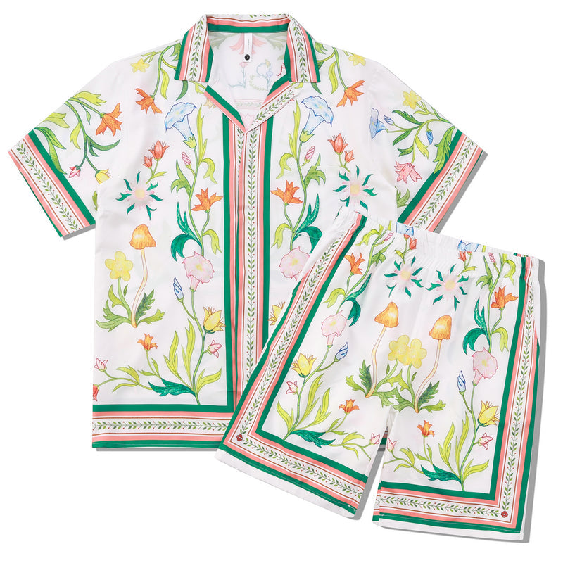 Casablanca Short Set Floral Print White 2026 | Drip Kickz Casablanca Short Set Floral Print White