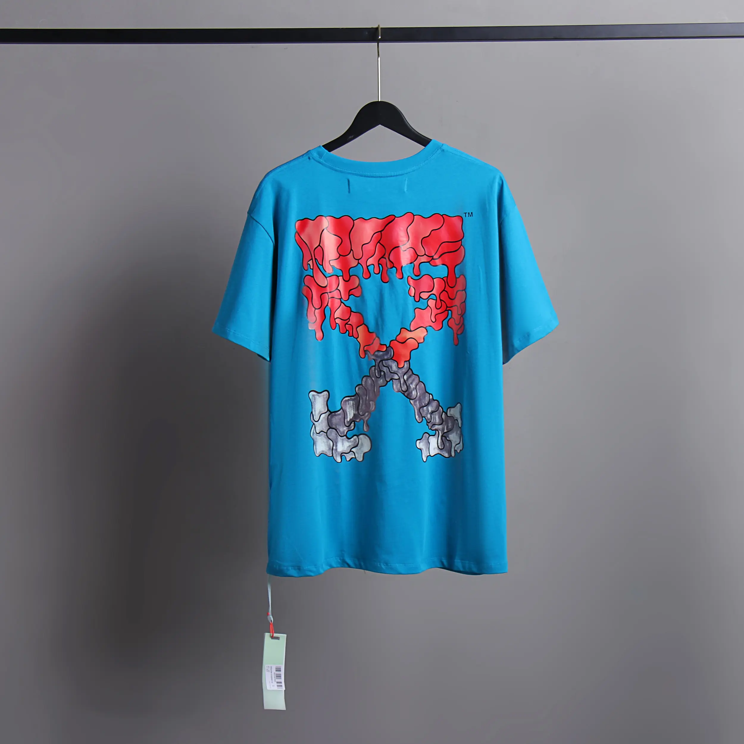 Off-White Virgil Abloh 21SS Dissolving Arrow Print T-Shirt Blue 2026 | Drip Kickz Off-White Virgil Abloh 21SS Dissolving Arrow Print T-Shirt Blue - Image 2